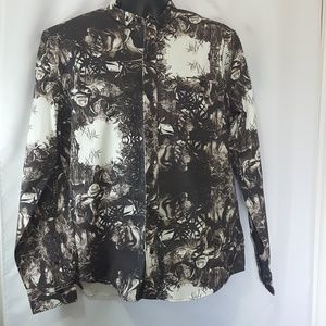 BLVCK SCVLE Men's L Button-Down Black Scale Brown